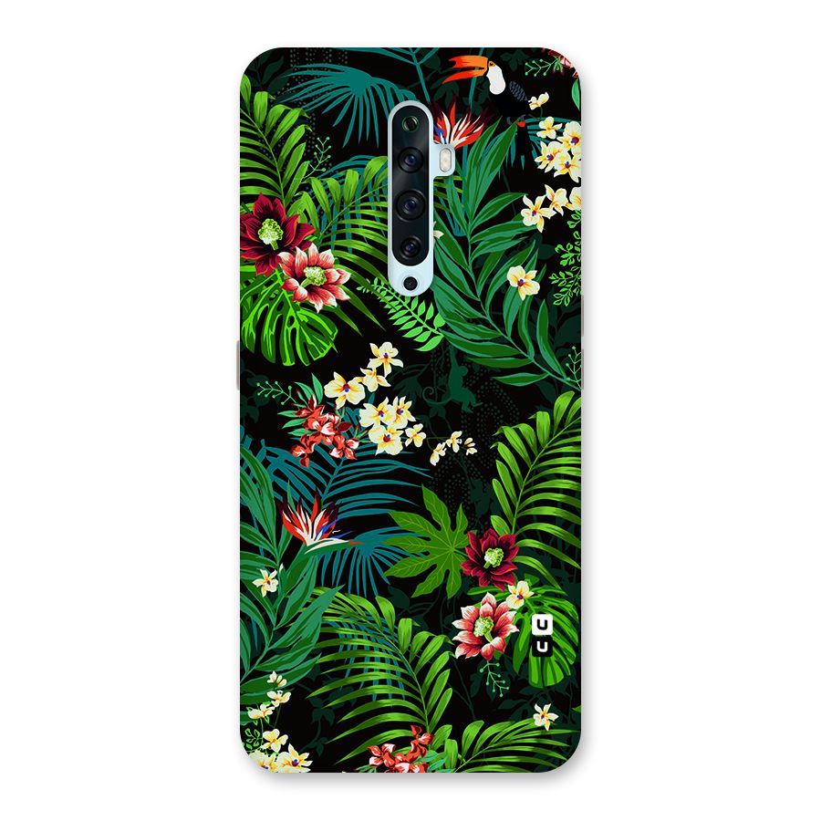 Green Leaf Design Back Case for Oppo Reno2 F