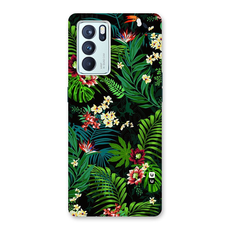 Green Leaf Design Back Case for Oppo Reno6 Pro 5G