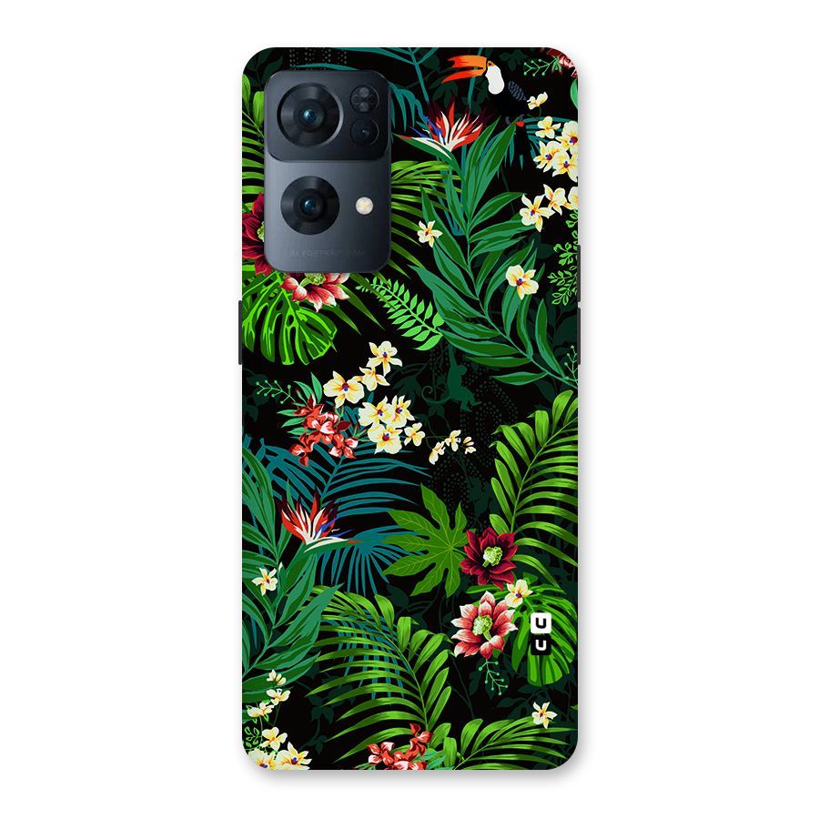 Green Leaf Design Back Case for Oppo Reno7 Pro 5G