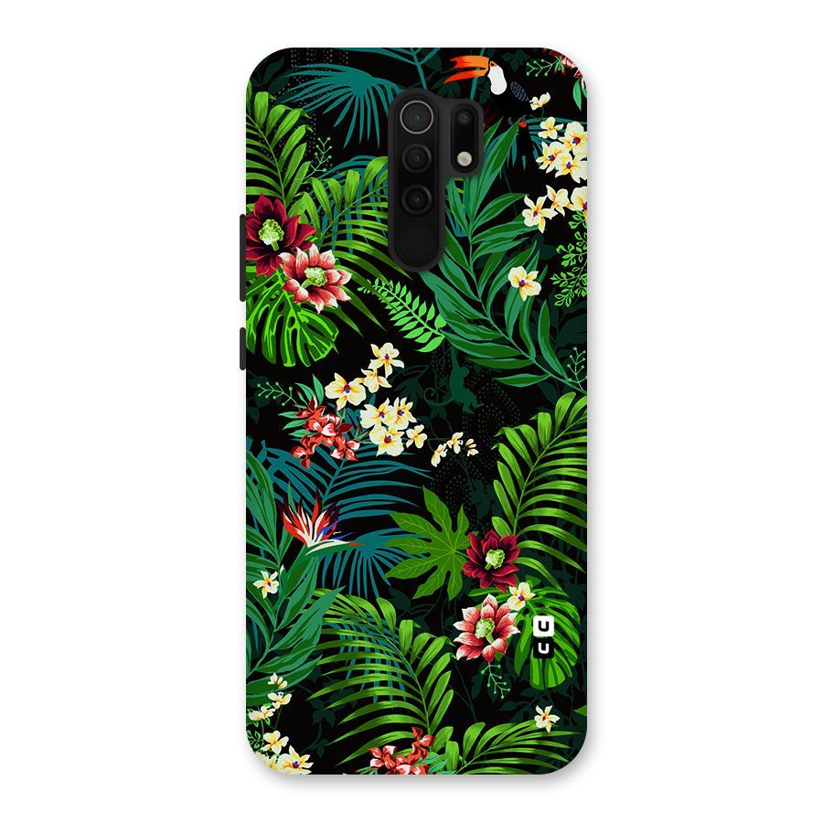 Green Leaf Design Back Case for Poco M2