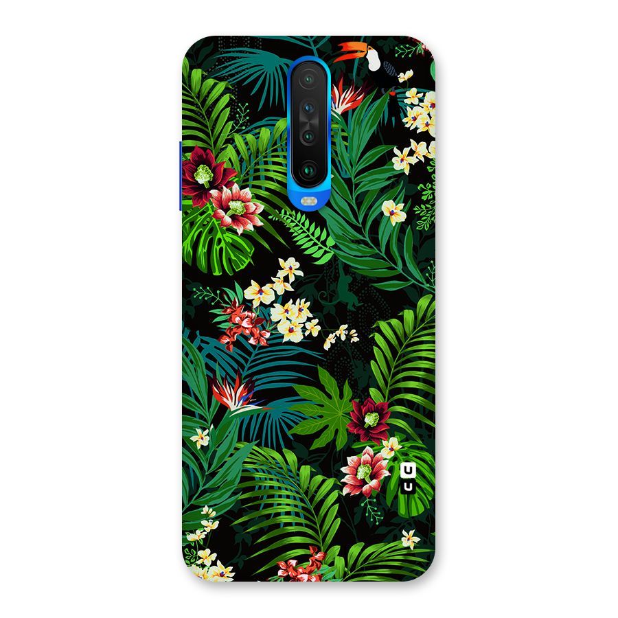 Green Leaf Design Back Case for Poco X2