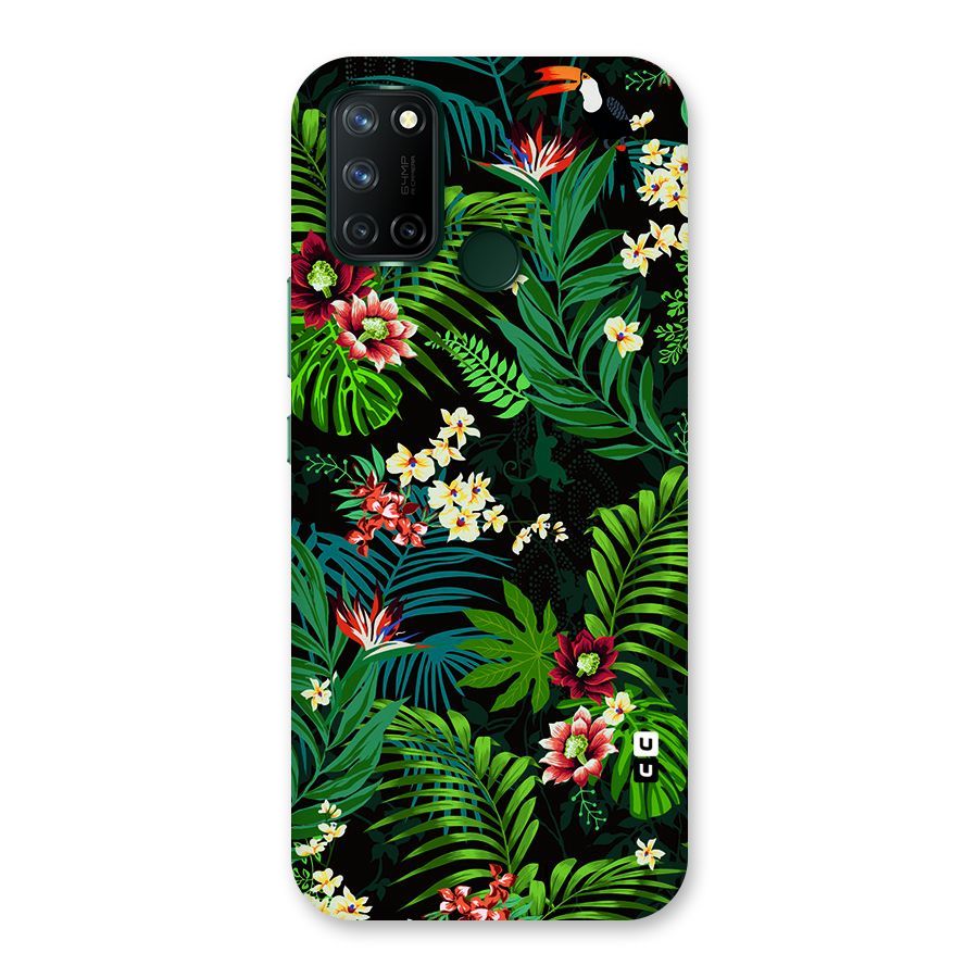 Green Leaf Design Back Case for Realme 7i