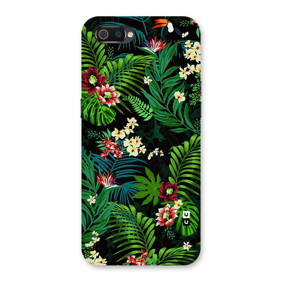 Green Leaf Design Back Case for Realme C2