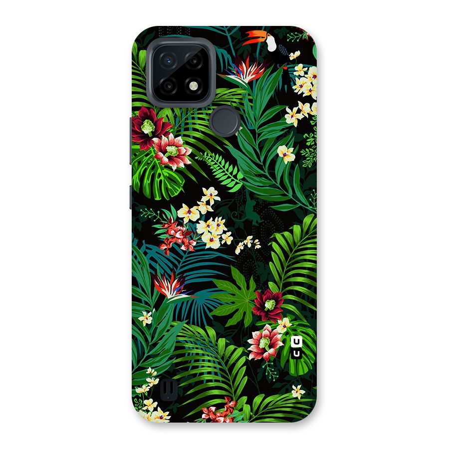 Green Leaf Design Back Case for Realme C21