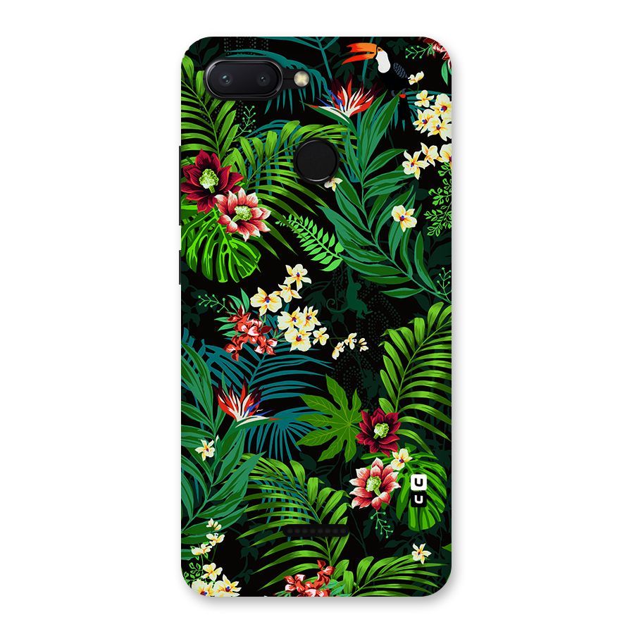 Green Leaf Design Back Case for Redmi 6