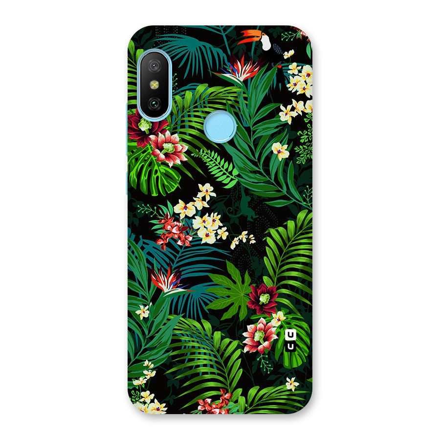 Green Leaf Design Back Case for Redmi 6 Pro