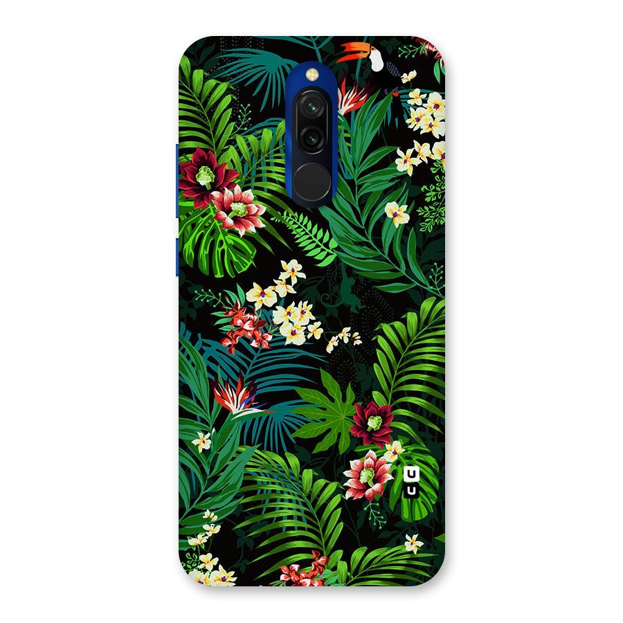 Green Leaf Design Back Case for Redmi 8