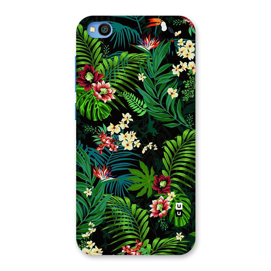 Green Leaf Design Back Case for Redmi Go