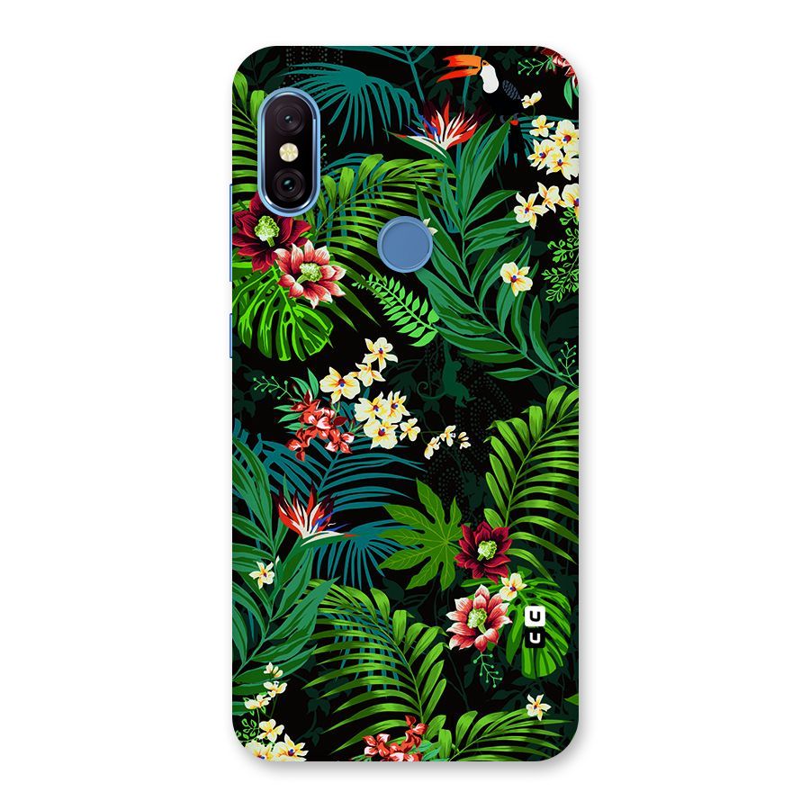 Green Leaf Design Back Case for Redmi Note 6 Pro