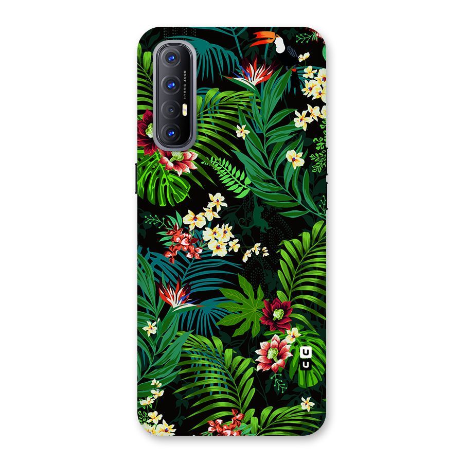Green Leaf Design Back Case for Reno3 Pro