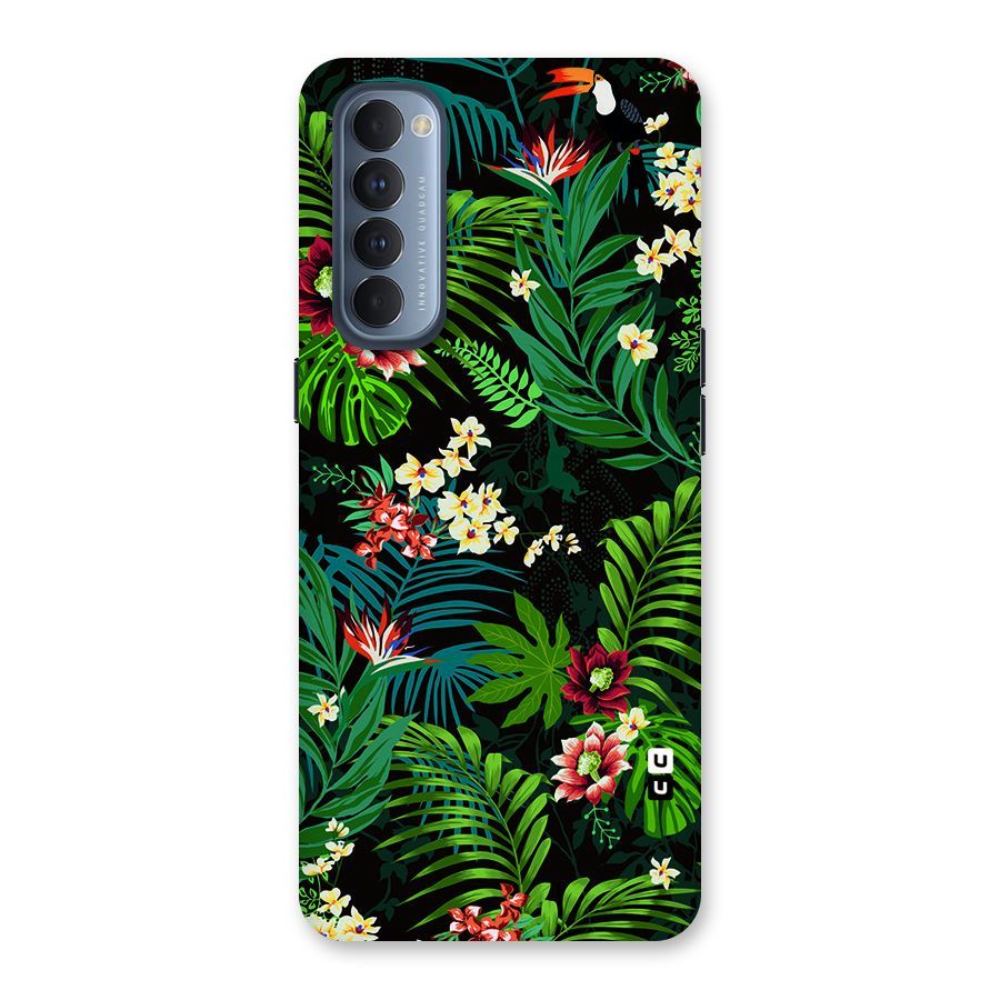 Green Leaf Design Back Case for Reno4 Pro