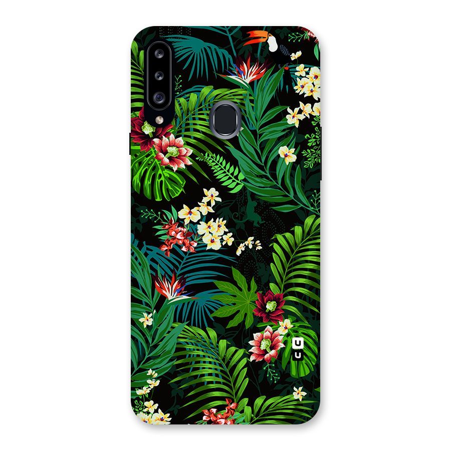 Green Leaf Design Back Case for Samsung Galaxy A20s