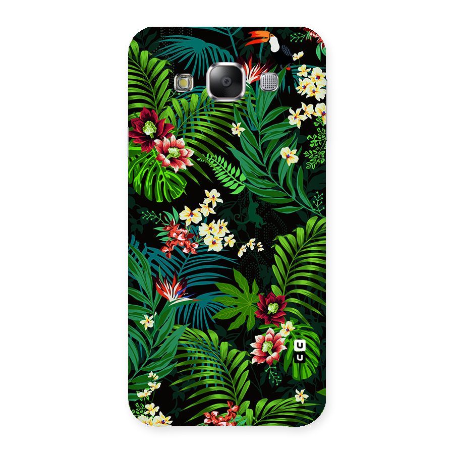 Green Leaf Design Back Case for Samsung Galaxy E5