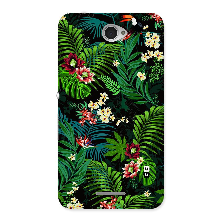 Green Leaf Design Back Case for Sony Xperia E4