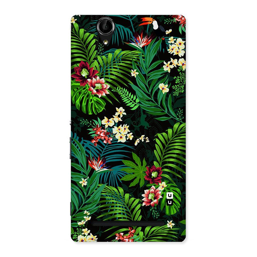 Green Leaf Design Back Case for Sony Xperia T2
