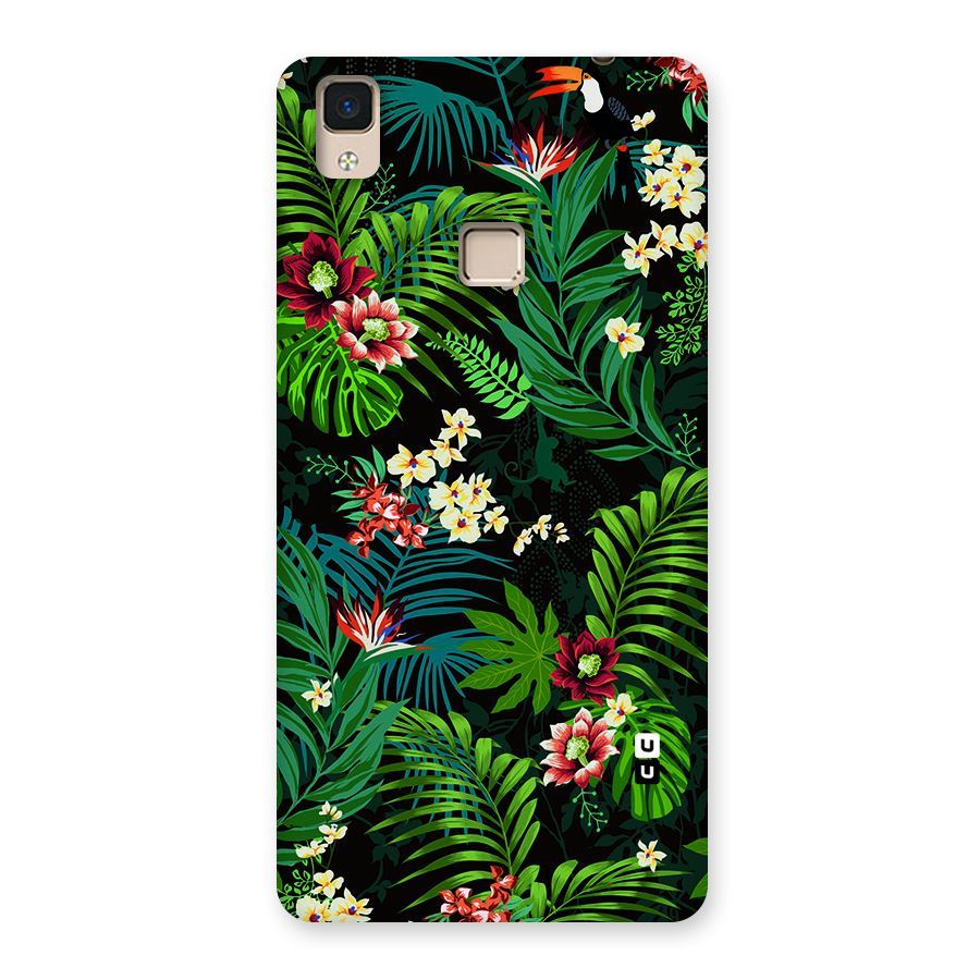Green Leaf Design Back Case for V3 Max