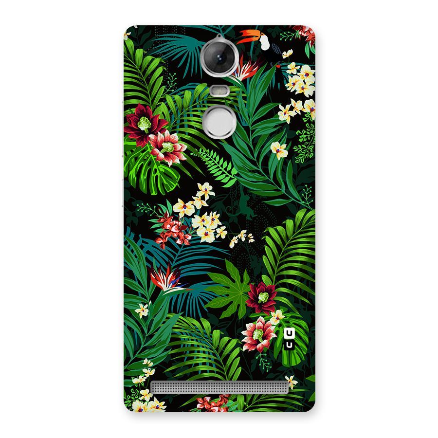 Green Leaf Design Back Case for Vibe K5 Note