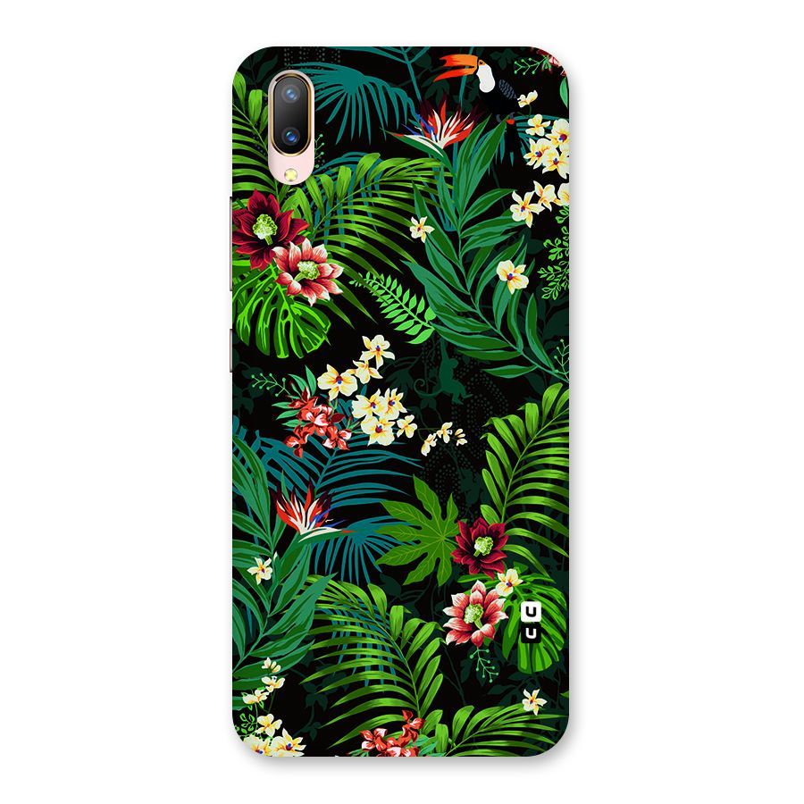 Green Leaf Design Back Case for Vivo V11 Pro
