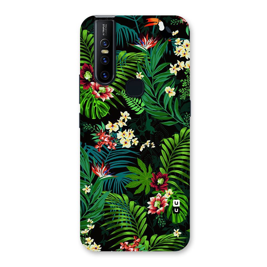 Green Leaf Design Back Case for Vivo V15