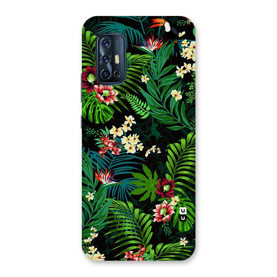 Green Leaf Design Back Case for Vivo V17