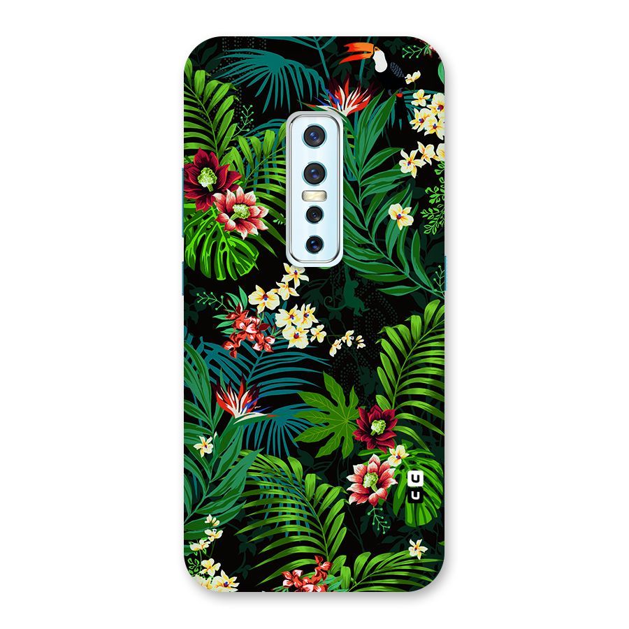 Green Leaf Design Back Case for Vivo V17 Pro