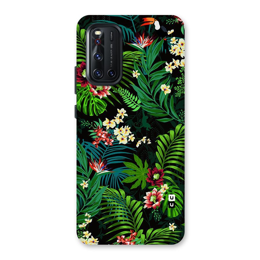 Green Leaf Design Back Case for Vivo V19