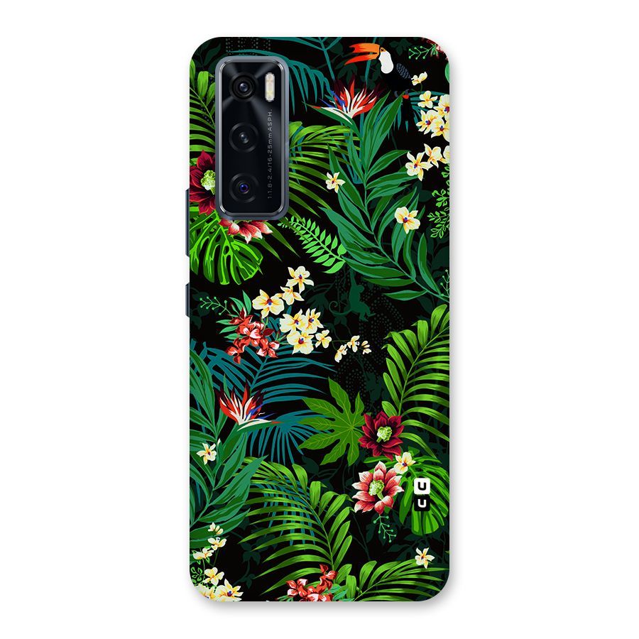 Green Leaf Design Back Case for Vivo V20 SE