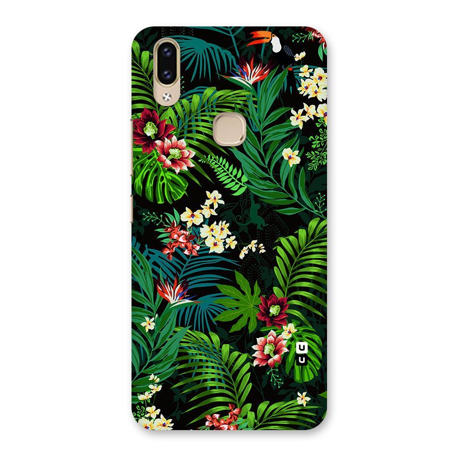 Green Leaf Design Back Case for Vivo V9 Youth