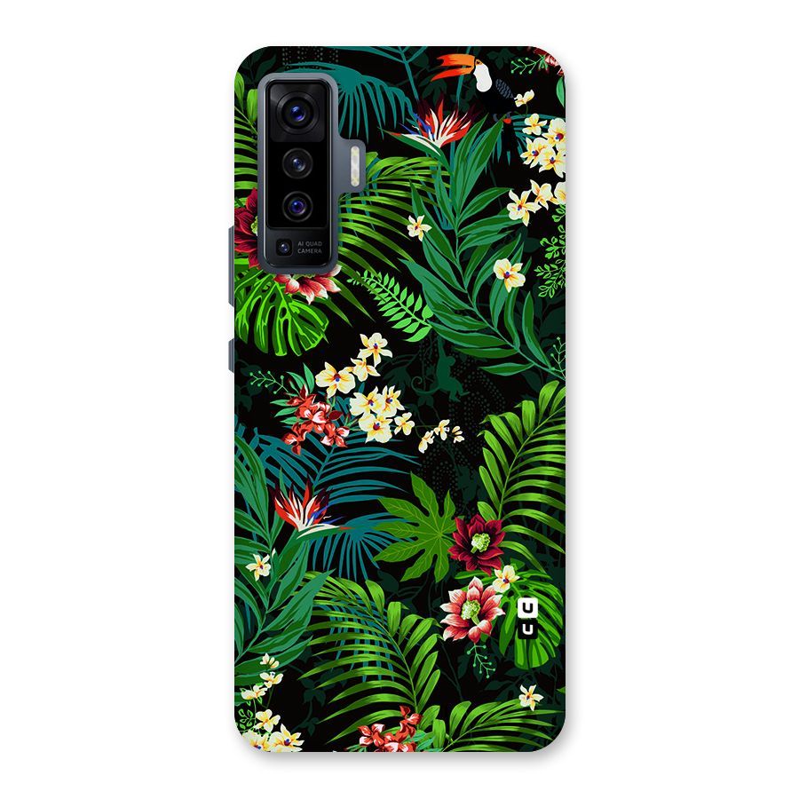 Green Leaf Design Back Case for Vivo X50