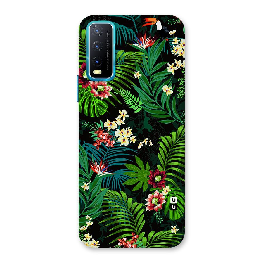 Green Leaf Design Back Case for Vivo Y20