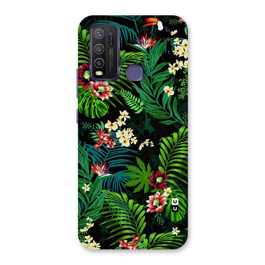 Green Leaf Design Back Case for Vivo Y30