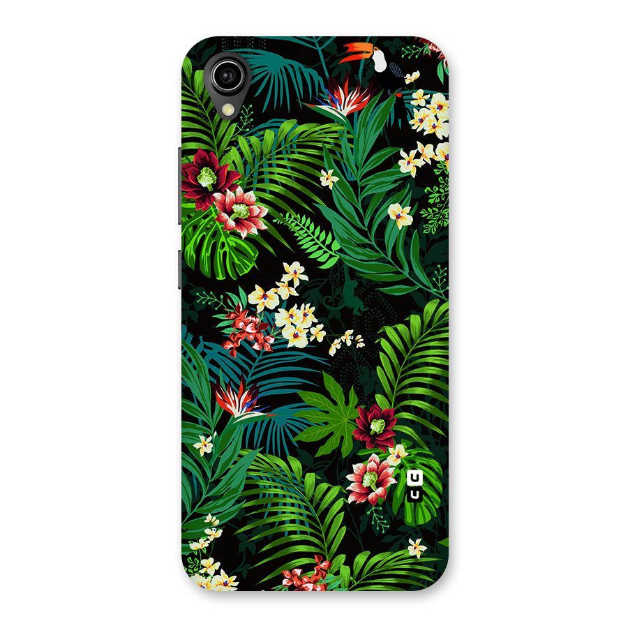 Green Leaf Design Back Case for Vivo Y90
