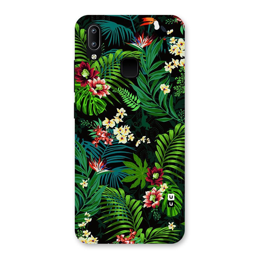 Green Leaf Design Back Case for Vivo Y93