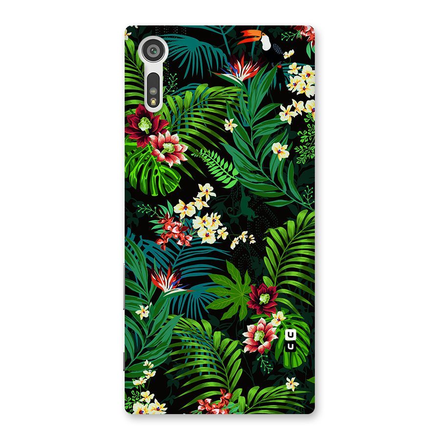 Green Leaf Design Back Case for Xperia XZ