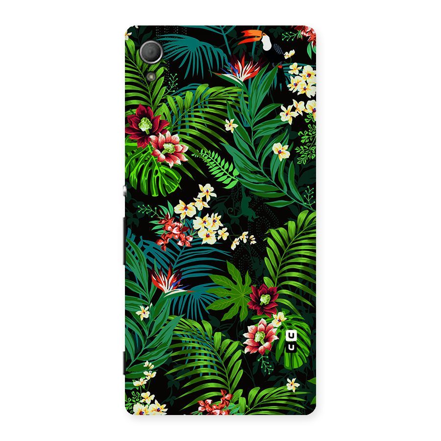 Green Leaf Design Back Case for Xperia Z3 Plus