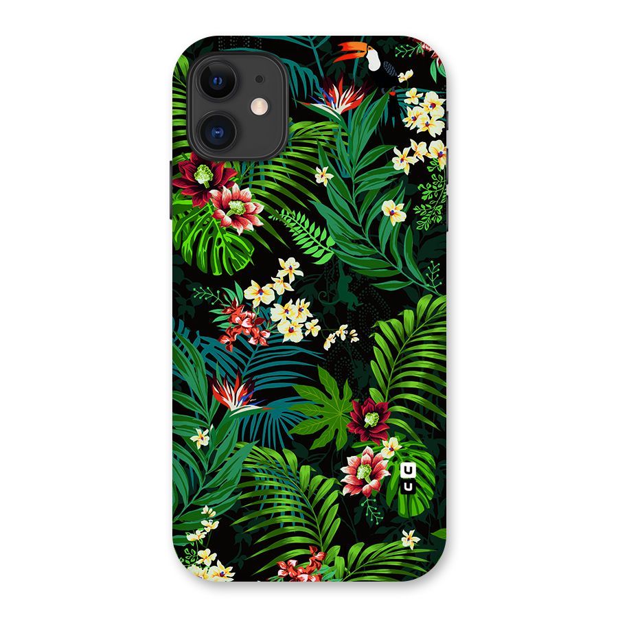 Green Leaf Design Back Case for iPhone 11