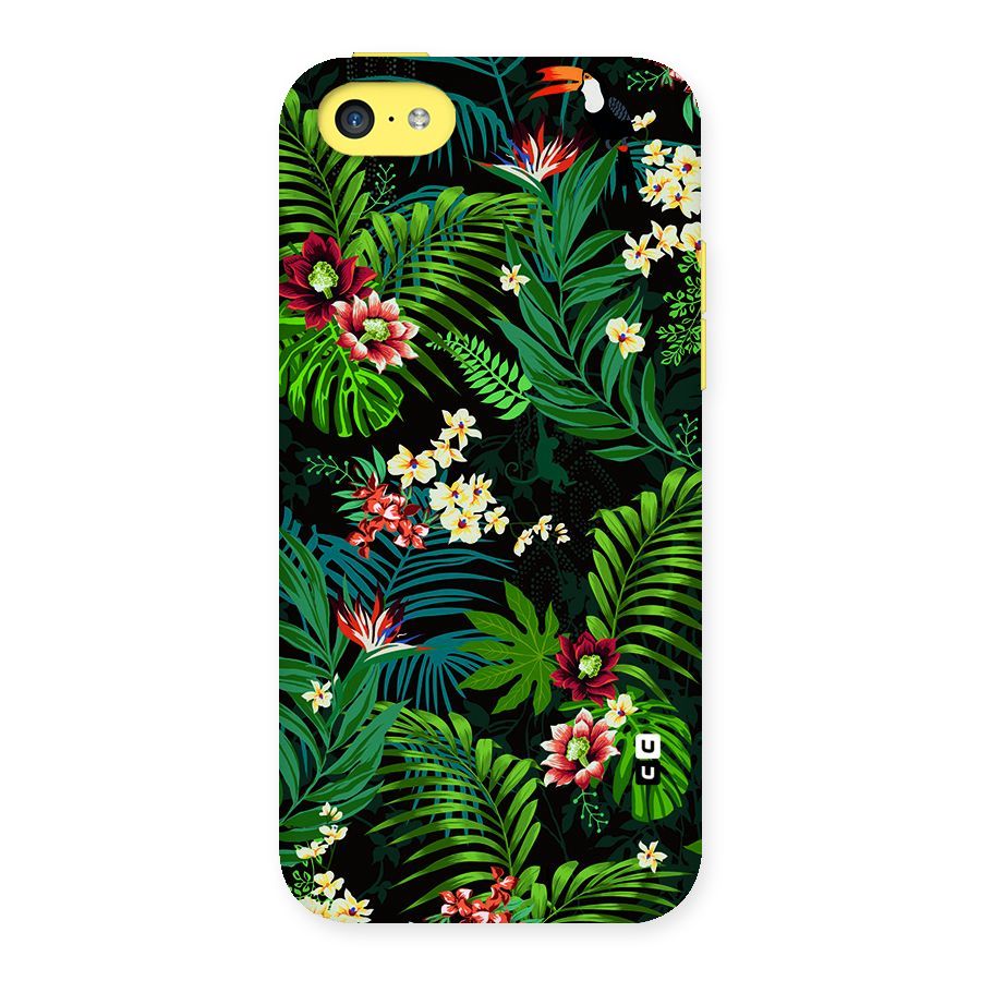 Green Leaf Design Back Case for iPhone 5C