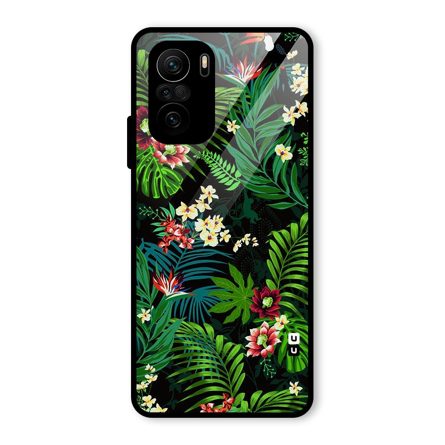 Green Leaf Design Glass Back Case for Mi 11X Pro
