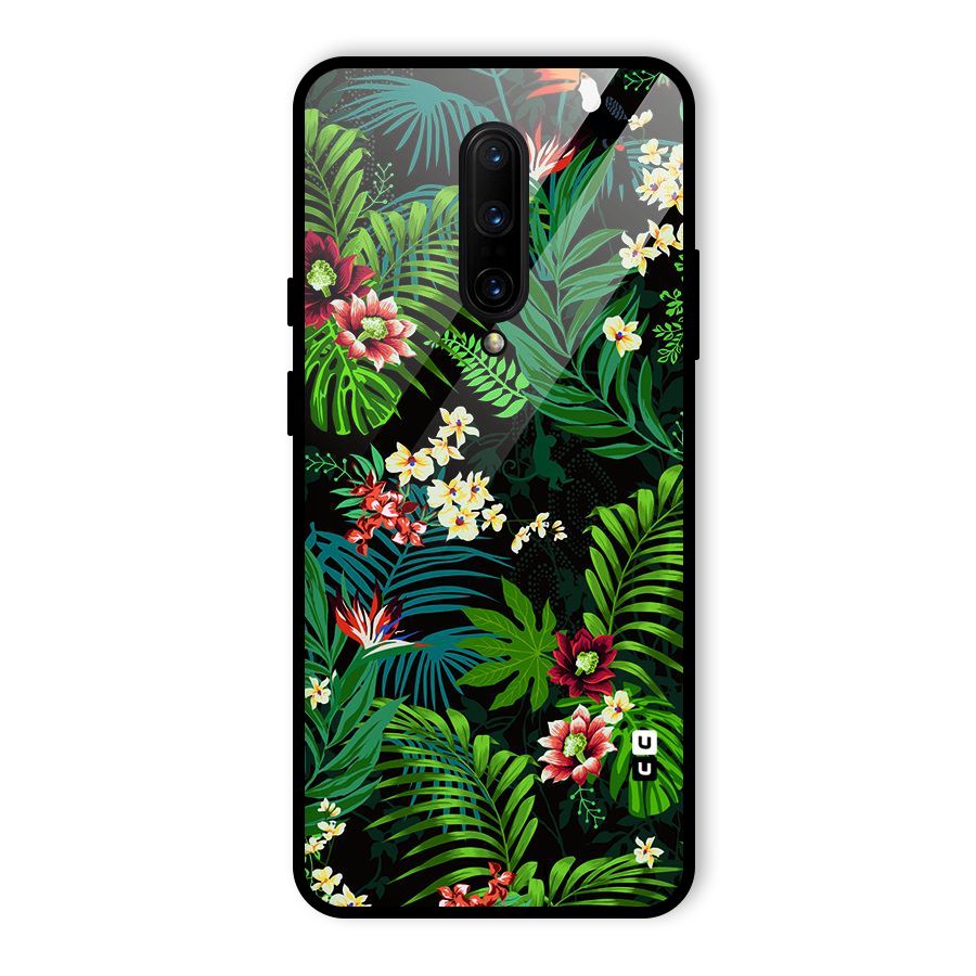 Green Leaf Design Glass Back Case for OnePlus 7 Pro