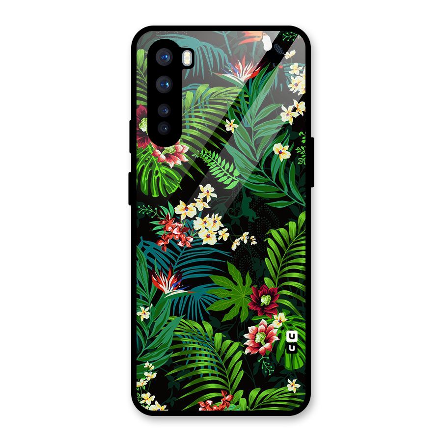 Green Leaf Design Glass Back Case for OnePlus Nord