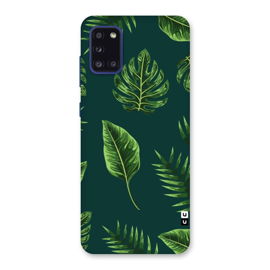 Green Leafs Back Case for Galaxy A31