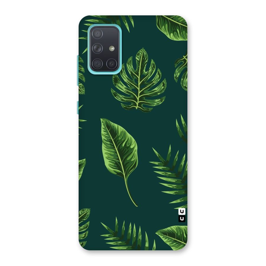 Green Leafs Back Case for Galaxy A71