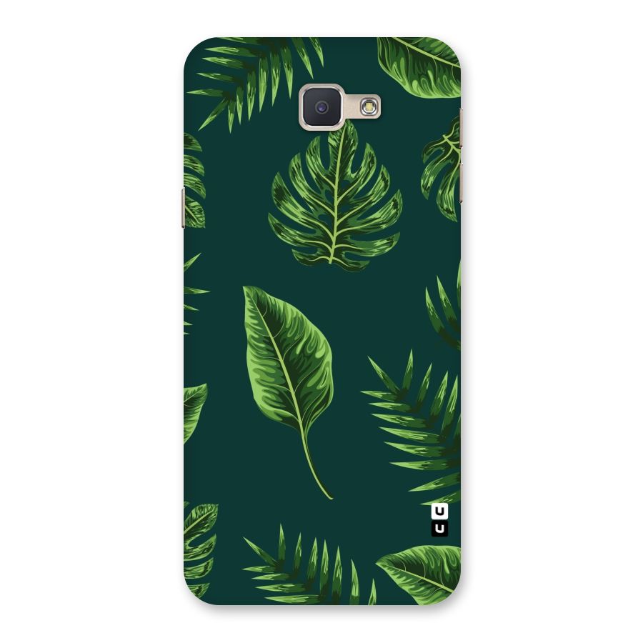 Green Leafs Back Case for Galaxy J5 Prime