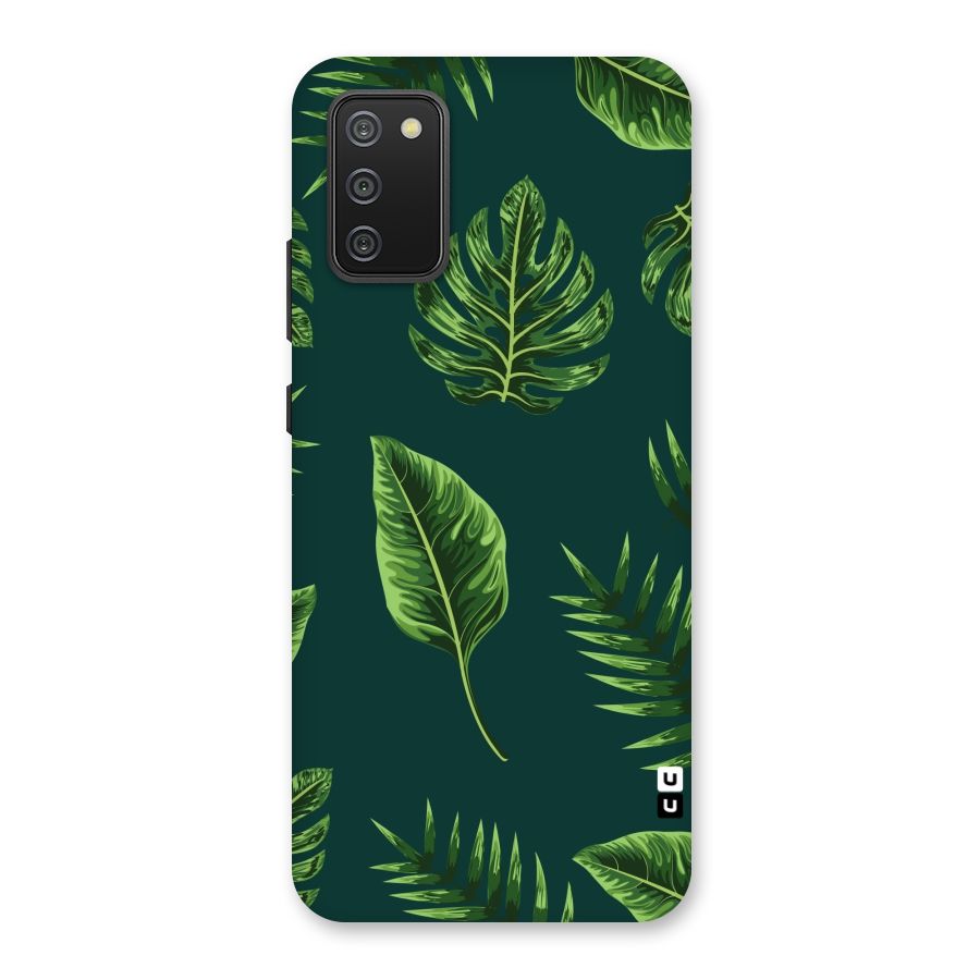Green Leafs Back Case for Galaxy M02s