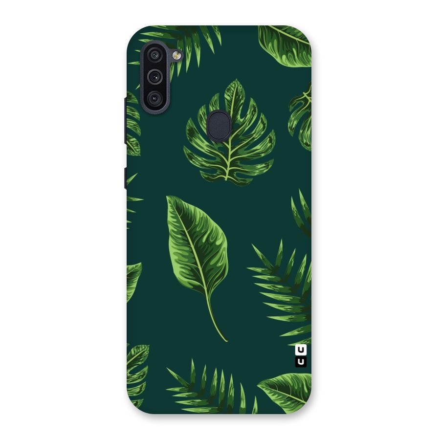Green Leafs Back Case for Galaxy M11