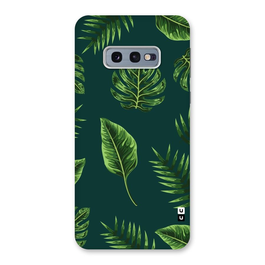Green Leafs Back Case for Galaxy S10e