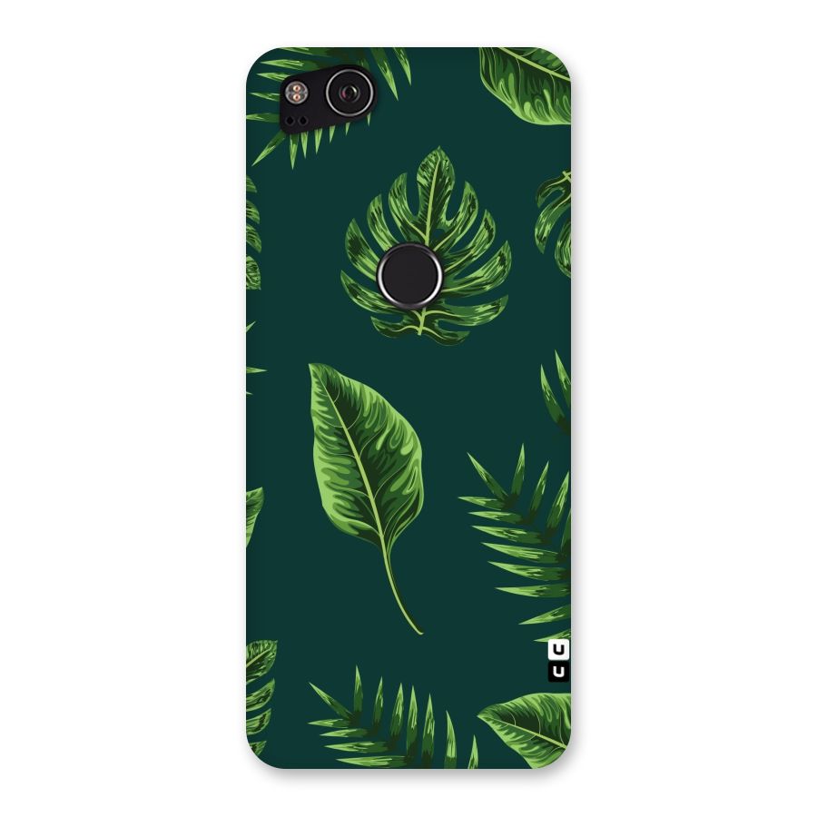 Green Leafs Back Case for Google Pixel 2