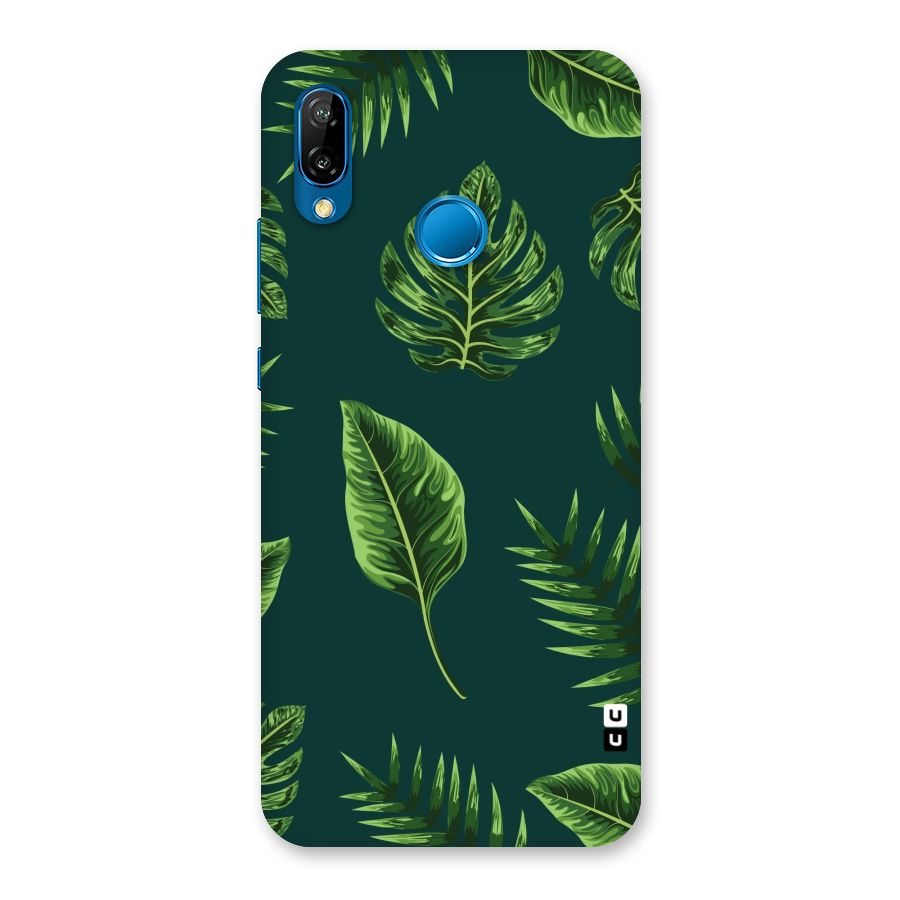 Green Leafs Back Case for Huawei P20 Lite