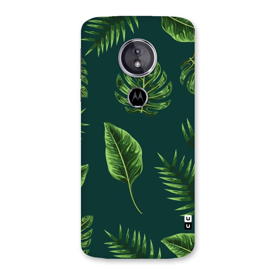 Green Leafs Back Case for Moto E5