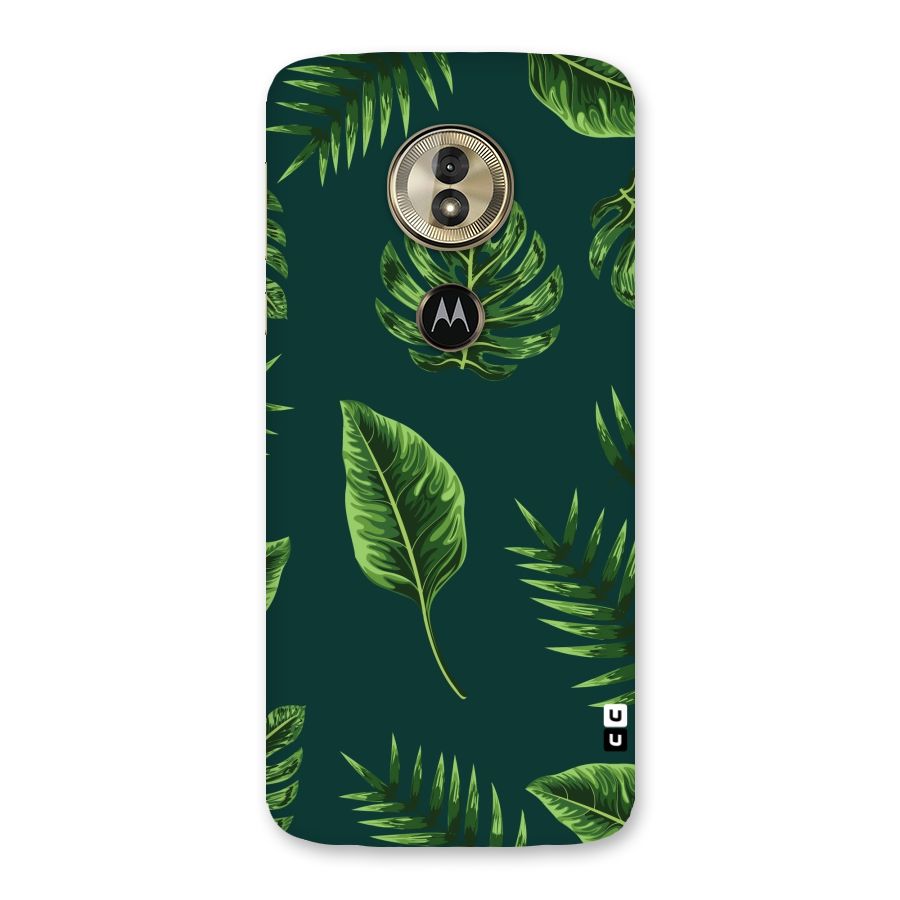 Green Leafs Back Case for Moto G6 Play